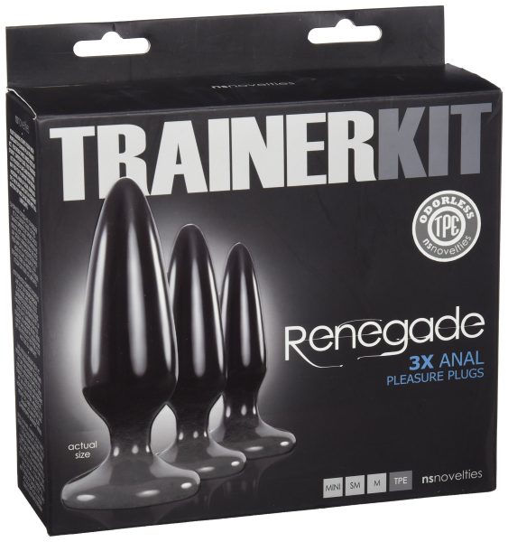 Renegade 3X Pleasure Plugs Trainer Kit - Black