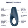 Satisfyer Rocket Ring Vibrator - Navy Blue - Image 2