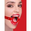 Ouch! Silicone Ring Gag With Leather Straps