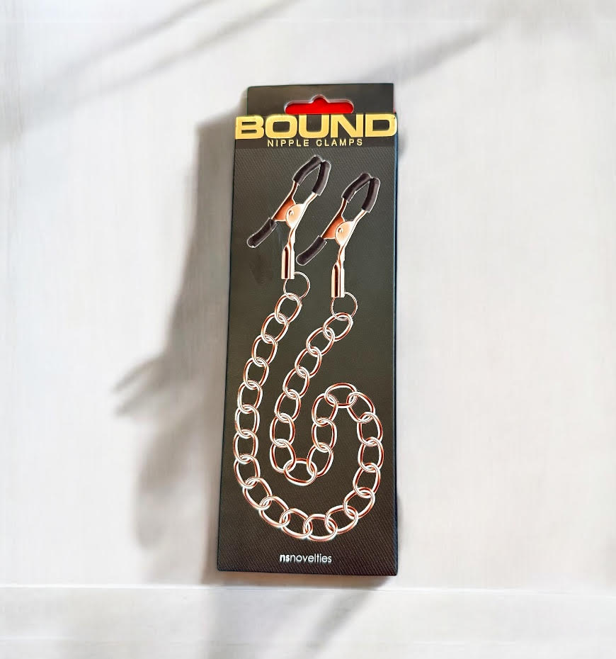 Bound Nipple Clamps - Rose Gold