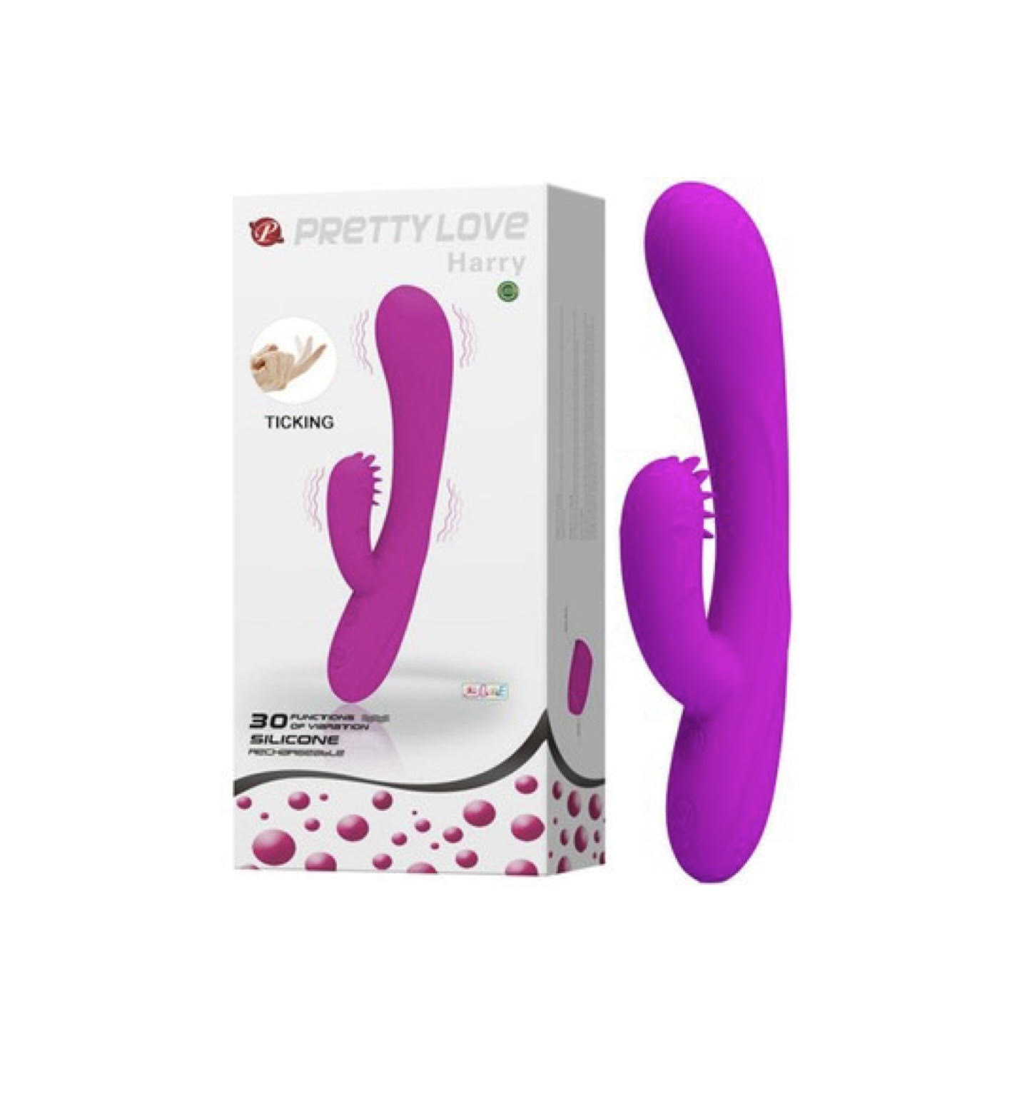 Pretty Love Harry Tickling Vibrator - Rechargeable