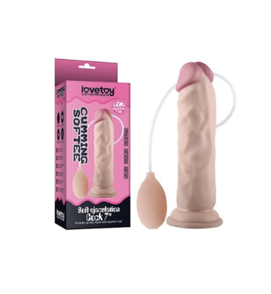 Love Toy Soft Ejaculation Cock 8.5" - Flesh