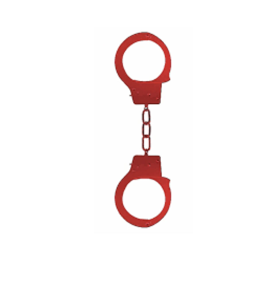 Ouch! Beginner's Handcuffs For Naughty Pleasure - Red