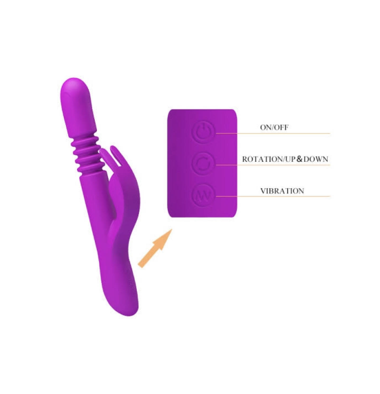 Pretty Love Donahue Silicone Rechargeable Rabbit Vibrator