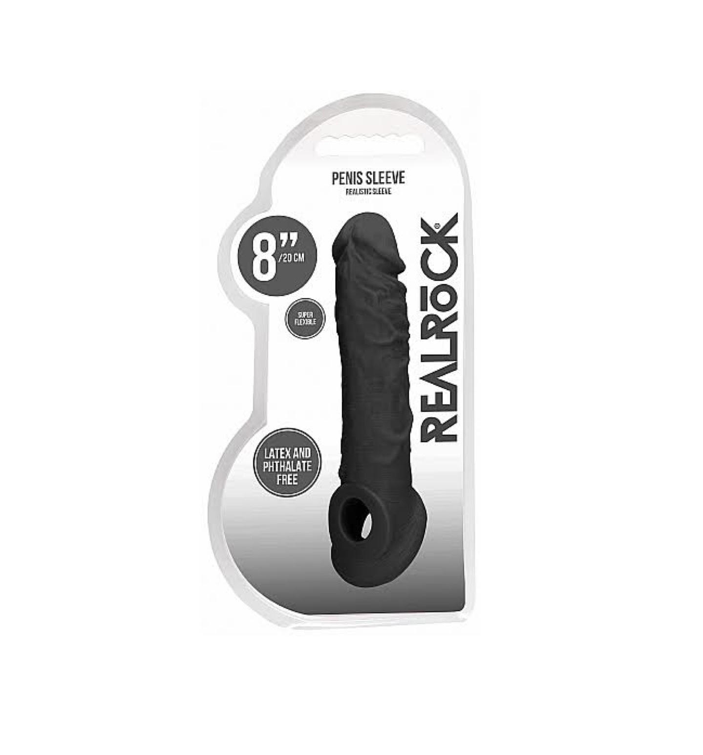 Real Rock 8 inch Realistic Penis Sleeve Extender