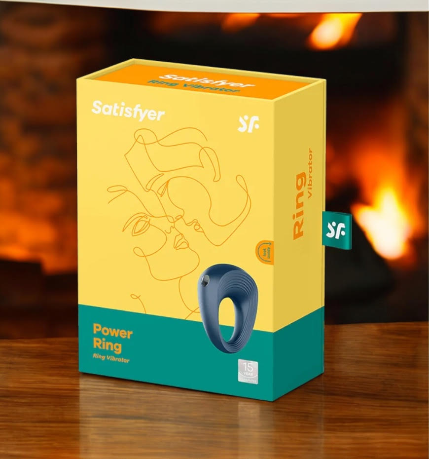 Satisfyer Power Ring  Vibrator - Navy Blue