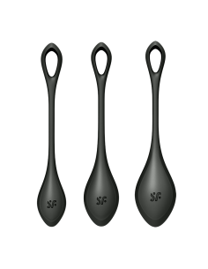 Satisfyer Yoni Power 2 Balls Training Set - Black