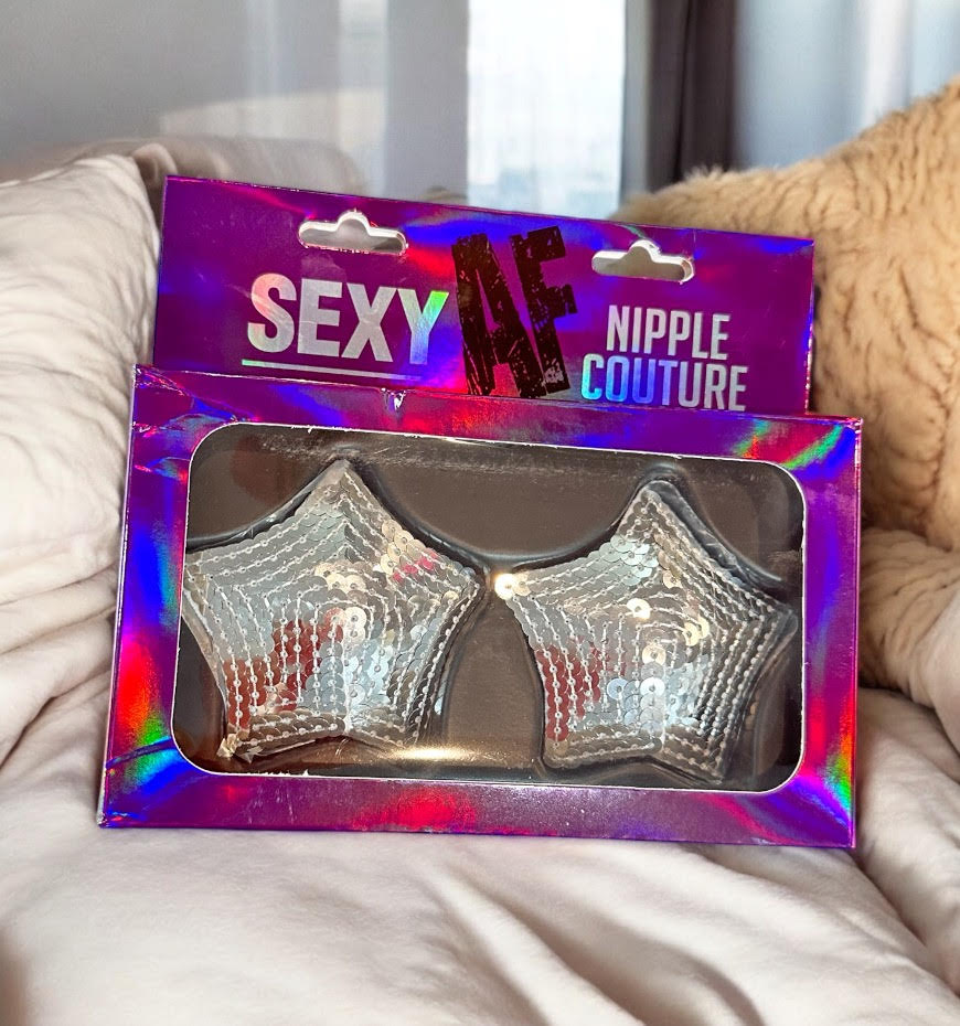 Sexy AF Nipple Couture - Silver